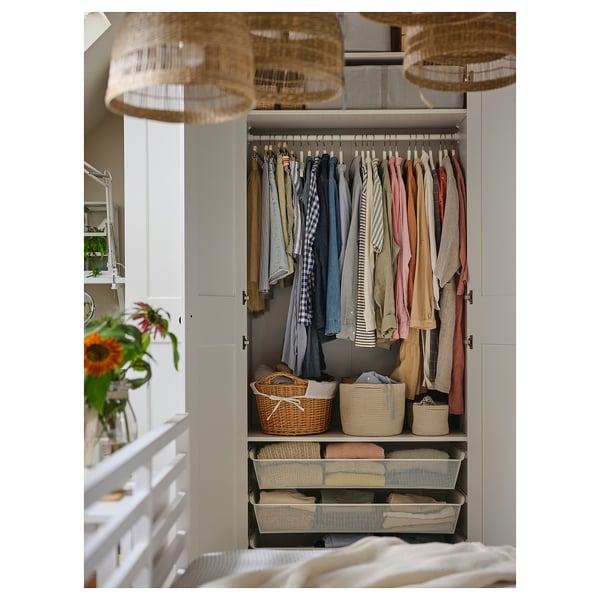 PAX Wardrobe frame, white, 50x58x236 cm