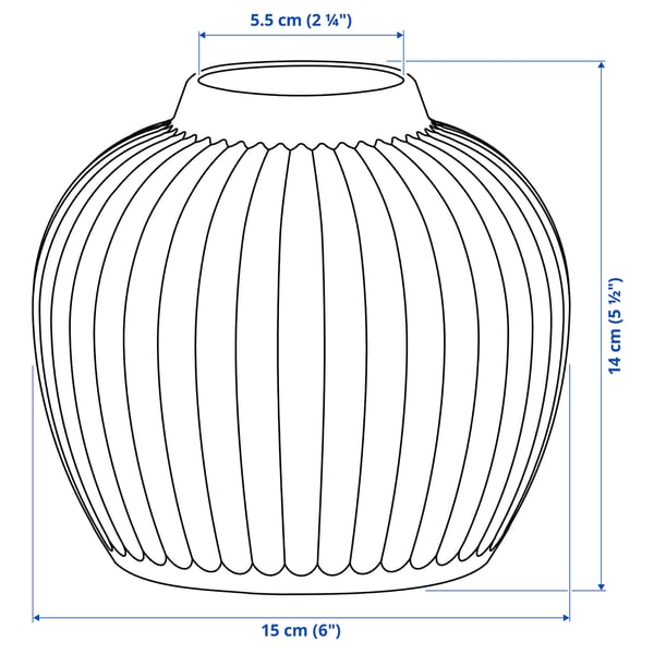 Illustration with measurements for the product: PELARBJÖRK.