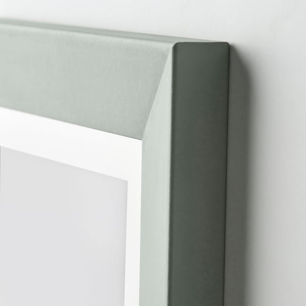 A sturdy frame with a grey-green finish, featuring a robust design and smooth edges, suitable for displaying photos.