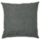 Square PROFETBLOMMA throw pillow, anthracite with subtle pattern, recycled polyester.