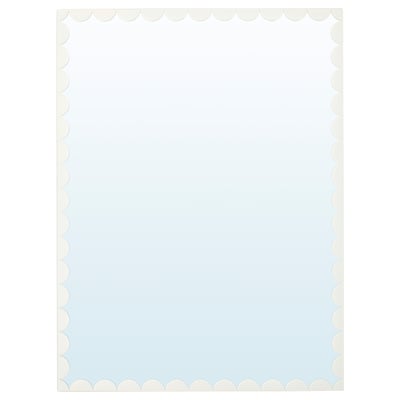 RUNDOXEL mirror: light blue, edge scalloped, safety film.