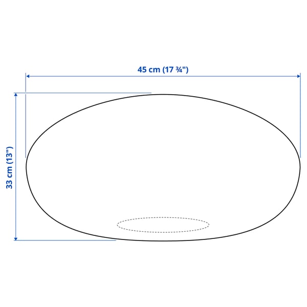 Illustration with measurements for the product: SANDARED.