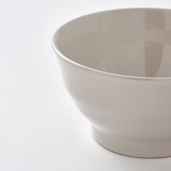 White matte bowl, round edges.