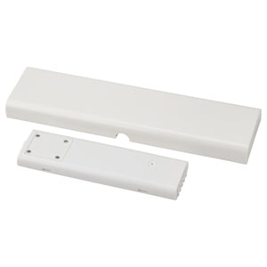 A SILVERGLANS white plastic lighting driver. Its a long rectangular shape with a smooth, plain design.