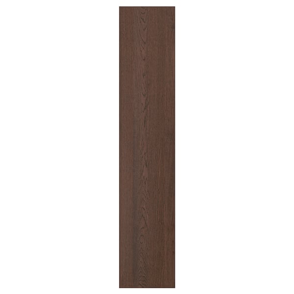 Dark oak wood panel, rectangle, solid edge