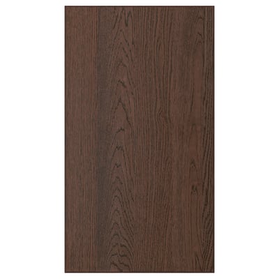 Oak veneer panel with grain texture