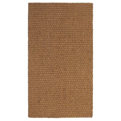 SINDAL natural coir doormat, rectangular shape, textured weave, durable & natural look.