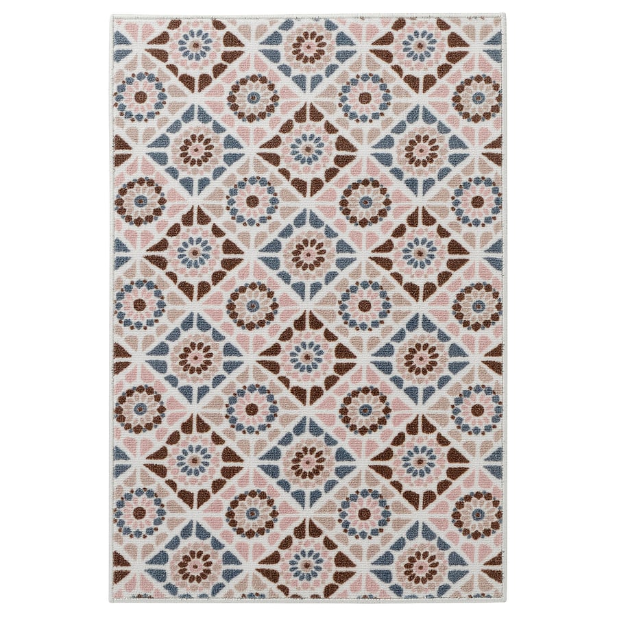 Beige Tan Pattern Rug SJÖINGENJÖR rug, low pile, beige/brown, 60x90 cm - IKEA Latvia