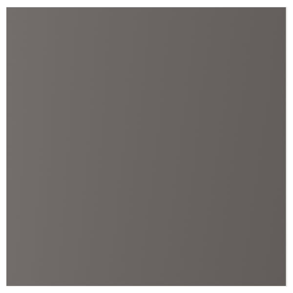 Gray SKATVAL storage door, simple design, rectangular shape, made from particleboard.