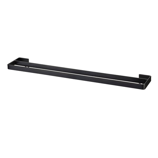 SKOGSVIKEN, black towel bar, steel, rectangular, modern design.