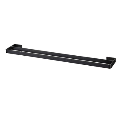 SKOGSVIKEN, black towel bar, steel, rectangular, modern design.
