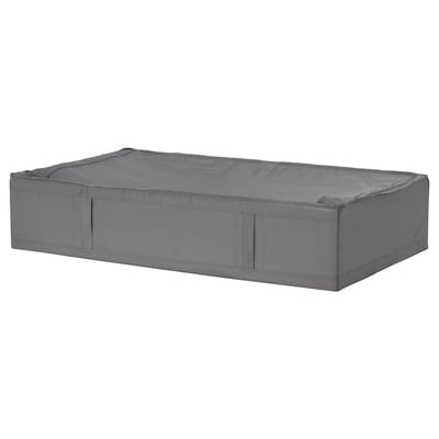 Grey SKUBB storage case for organising clothes/bedding, dust-proof.