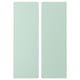 Two vertical light green rectangles side by side, representing SMÅSTAD storage doors.