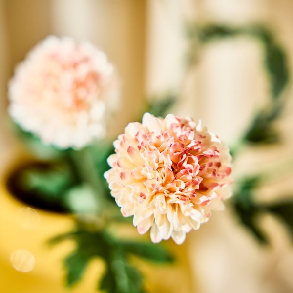 SMYCKA Artificial flower, in/outdoor Chrysanthemums/orange, 75 cm