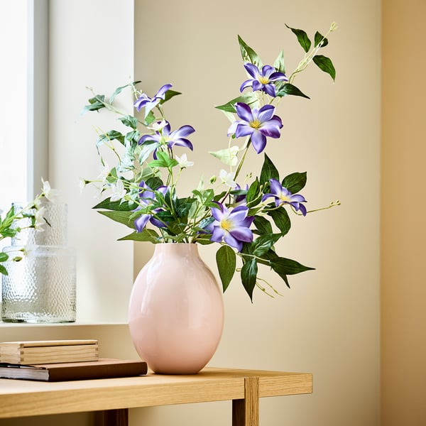 SMYCKA Artificial flower, in/outdoor clematis/blue, 97 cm