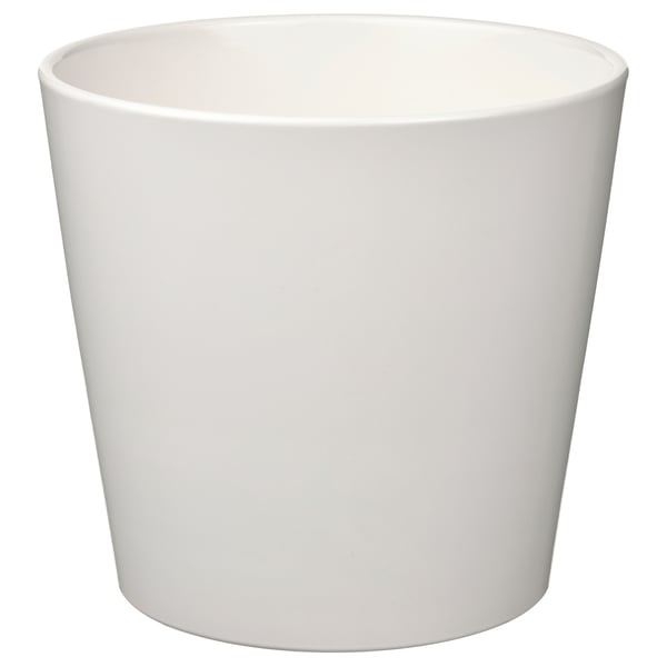 White SOJABÖNA planter by ilse crawford; simple, durable.