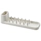 STÄMLING dish drainer, white, for dishes, glasses, and cutlery with cup holder.
