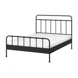 STJÄRNÖ black bed frame - curved, durable, stylish