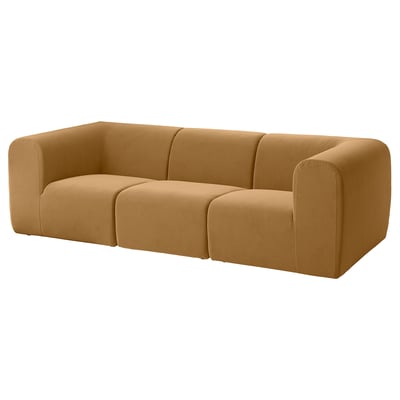 STOCKHOLM 2025 sofa, tan, smooth fabric, rounded shape, modern design.
