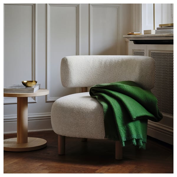 STOCKHOLM 2025 Side table, pine veneer natural, 40 cm