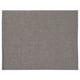 A grey rectangular SVARTSENAP place mat made of cotton. It a simple, woven design.