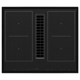 TÄCKNAN Induction hob/integrated extractor, IKEA 500 black, 60 cm