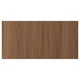 Walnut particleboard drawer front with plastic foil finish.