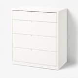 TONSTAD Chest of 4 drawers, off-white, 82x47x91 cm
