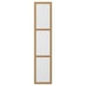 This image a TONSTAD door in beige with oak veneer and structured glass design.