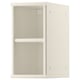 TORNVIKEN white cabinet, rectangular shape, two doors, open shelf, ideal for narrow spaces.