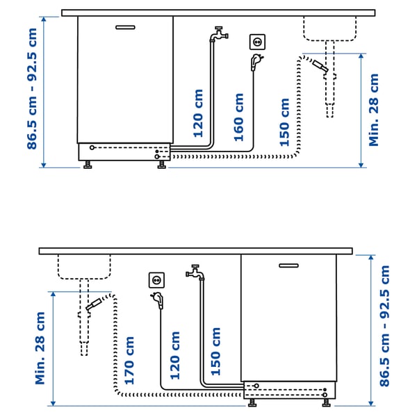 Illustration with measurements for the product: TORSBODA.
