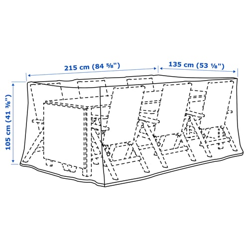 Illustration with measurements for the product: TOSTERÖ.