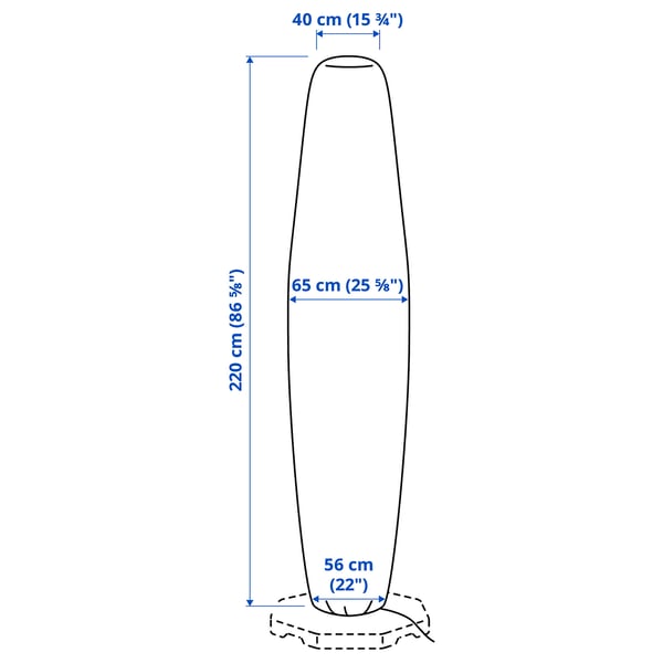 Illustration with measurements for the product: TOSTERÖ.