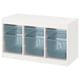 Ikea TROFAST: white storage unit with 9 blue mesh bins, modular design for versatile organization.