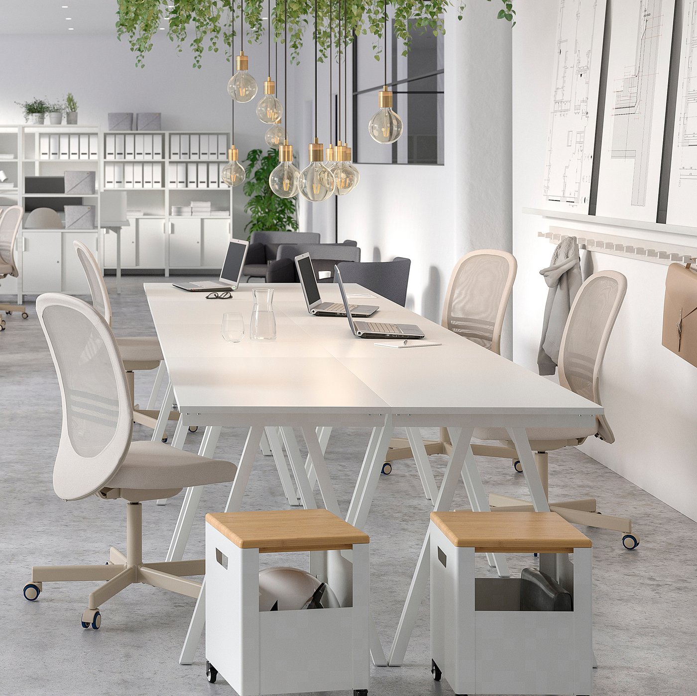 TROTTEN desk, white, 160x80 cm - IKEA Latvia