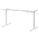 White trotton desk frame, aluminium and steel, adjustable height.