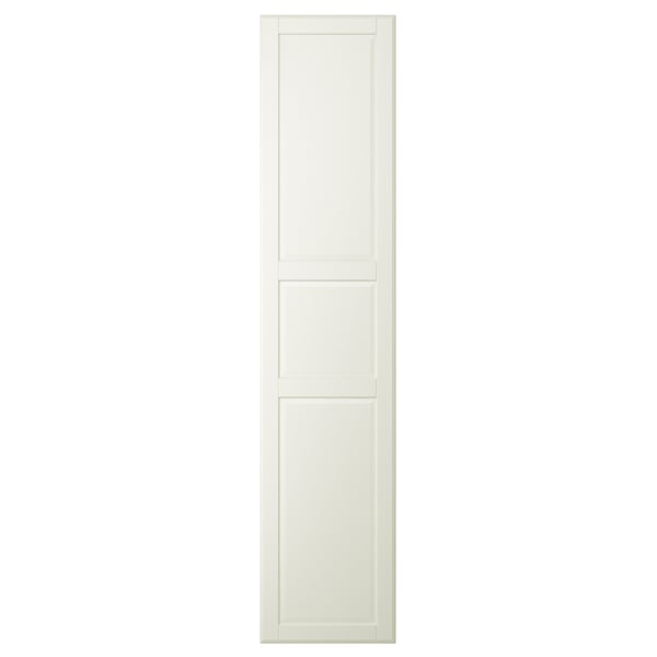 A cream-colored TYSSEDAL cabinet door with panel design and rounded edges.