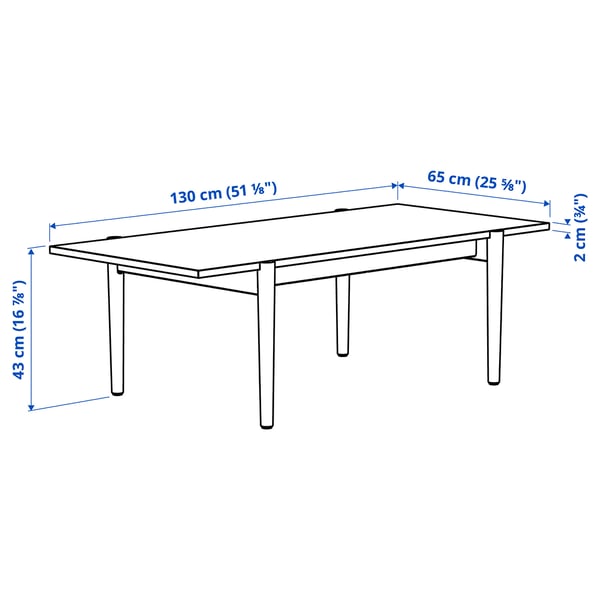 Illustration with measurements for the product: UGGLERUM.