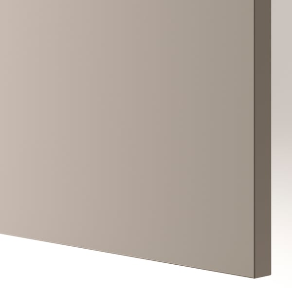 Close-up of smooth, light beige cover panel with sleek, seamless finish.