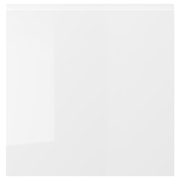 VÄSTERVIKEN, high-gloss, white, rectangular cabinet, dust-resistant door.