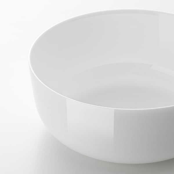 Smooth white bowl for snacks or dishes
