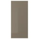 VOXTORP cabinet, rectangular, brown, glossy finish, particleboard, sleek design.