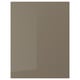 VOXTORP drawer in beige-brown, high-gloss foil, rectangular, simple design.