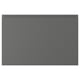 VOXTORP, dark grey kitchen cabinet, rectangular, sleek minimalist design with flat panel.
