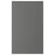 VOXTORP dark grey kitchen cabinet door with minimalist, smooth design and integrated handles.