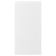 VOXTORP: matte white kitchen cabinet, rectangular, minimalist design, integrated handles, plastic and particleboard.