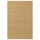 VOXTORP oak finish door: sleek, flat design, warm tones, oak texture, particleboard core, plastic edging, easy-clean foil surface.