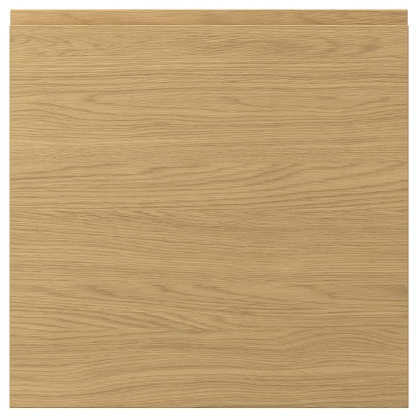 VOXTORP oak finishes drawer fronts, smooth & sleek design, integrated handles, easy clean surface.