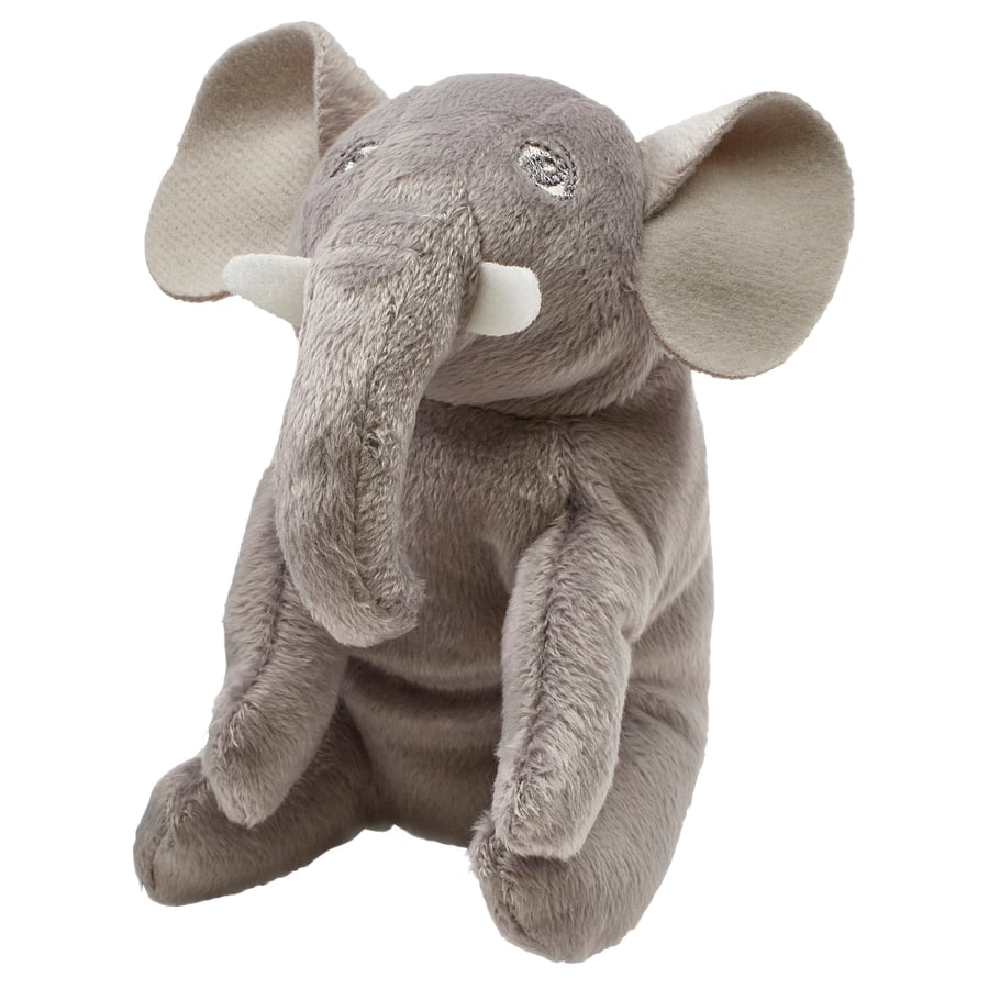 DJUNGELSKOG mīkstā rotaļlieta, mini/zilonis, 12 cm