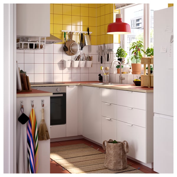 EKBACKEN Darba virsma, izg. pēc pasūtījuma, terakotas imitācija/lamināts, 63.6-125x2.8 cm